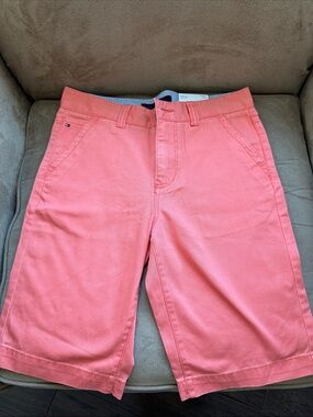 Tommy Hilfiger Coral Pink Flat Front Men’s Shorts